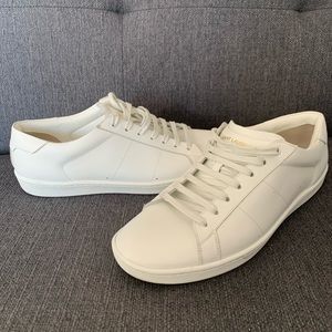 Saint Laurent Men’s SL01 White Leather Shoes